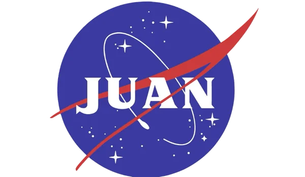Logo edición especial Juan estilo NASA